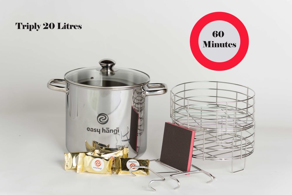 Triply 20L Easy Hāngī Cooking Kit + 4 FREE Flavour Stick Packs